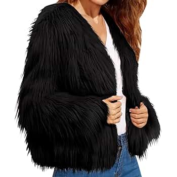 ジャケット・アウター  Faux Fur Coat faux fur jacket – YZ
